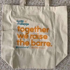 NEW Pure Barre X Beyond Yoga Canvas Tote